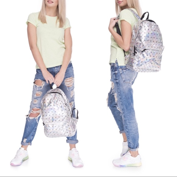 Iridescent Backpack & Pouch - Picture 5 of 7